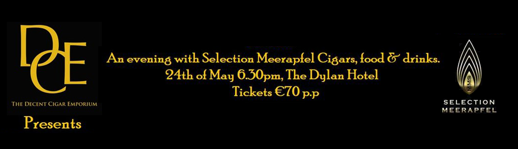 An evening with Meerapfel Cigars on May 24th at the Dylan Hotel