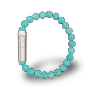 Punch Bracelet - Solo Steel Turquoise